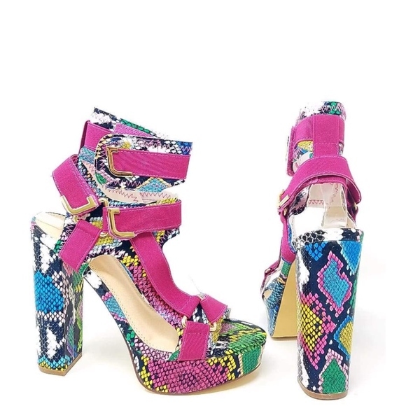 💙💛Colorful Snake Sandals💜🧡 - Picture 4 of 4